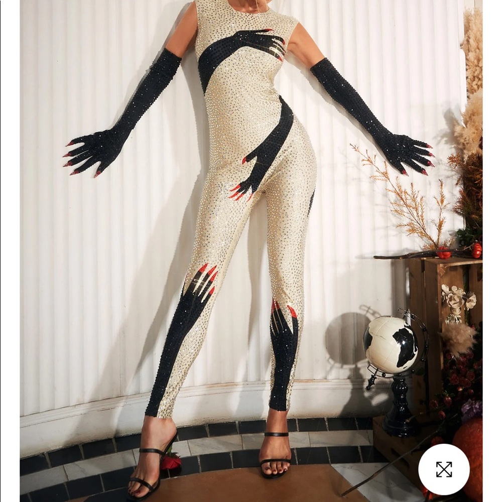 Beyoncé Renaissance Hand Glove Sequin Jumpsuit